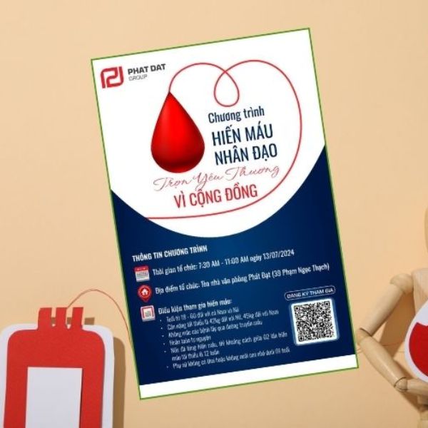 In tờ rơi hiến máu In tờ rơi hiến máu giá rẻ, thiết kế theo yêi cầu tại Hà Nội