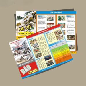 In tờ rơi phòng chống thiên tai giá rẻ, chất lượng cao