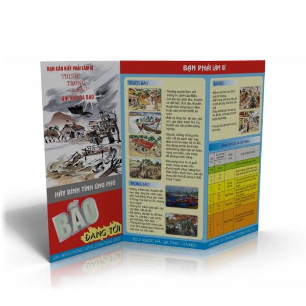 In tờ rơi phòng chống thiên tai giá rẻ, chất lượng cao