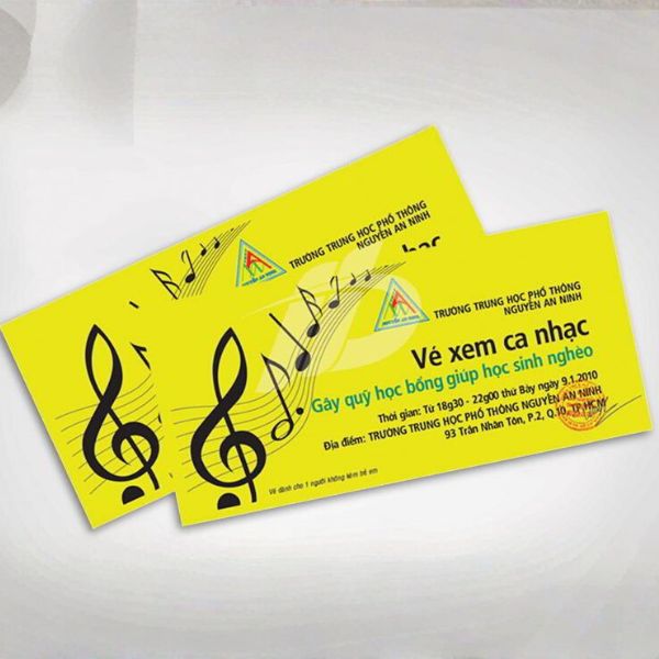 In vé xem ca nhạc In vé xem ca nhạc giá rẻ, chất lượng cao tại Hà Nội
