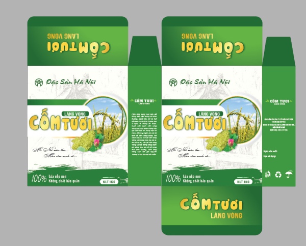 In Hoa Long nhận in vỏ hộp bánh cốm đẹp