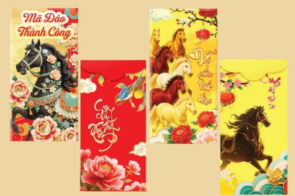 Mẫu bao lì xì con ngựa giá rẻ, chất lượng cao tại Hà Nội