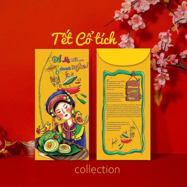 In bộ lì xì Tết cổ tích In bộ lì xì Tết cổ tích giá rẻ, thiết kế theo yêu cầu