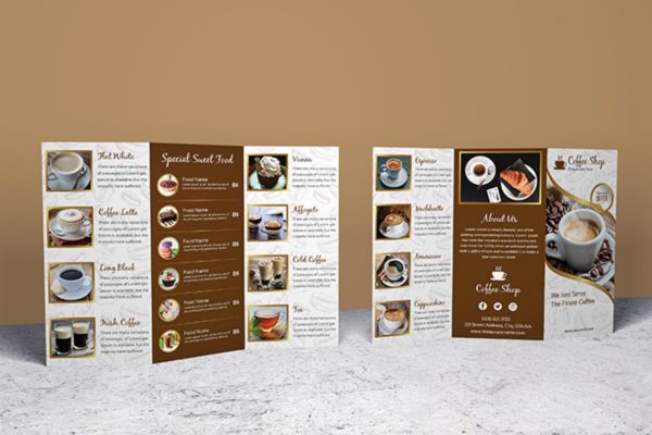 Mẫu brochure cà phê giá rẻ, chất lượng cao tại Hà Nội