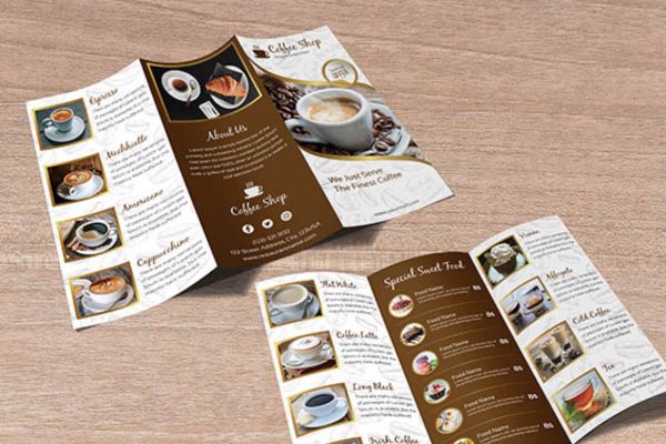 Mẫu brochure cà phê giá rẻ, chất lượng cao tại Hà Nội