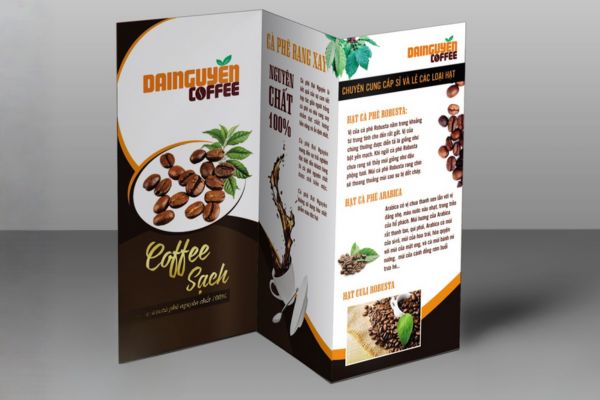 Mẫu brochure cà phê giá rẻ, chất lượng cao tại Hà Nội