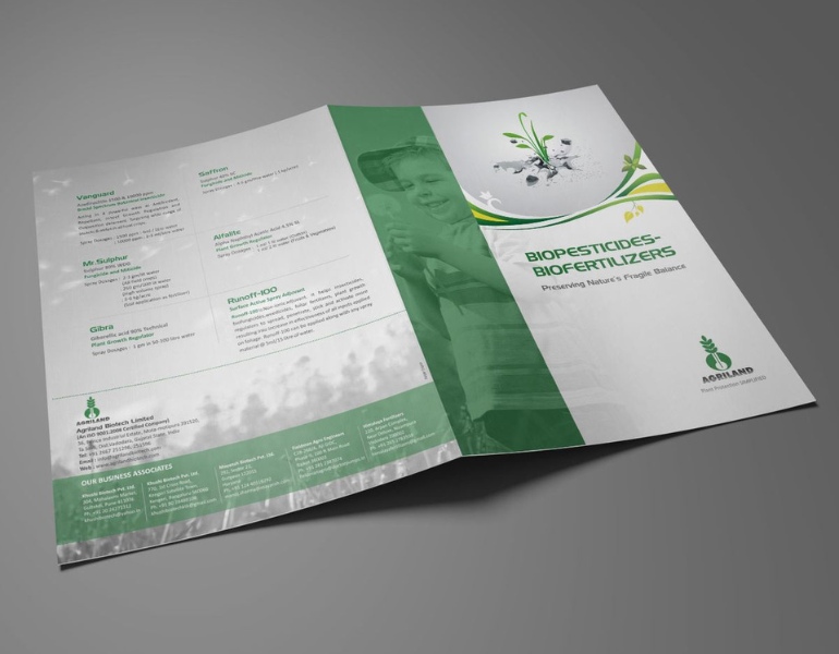 Mẫu brochure môi trường truyền cảm hứng