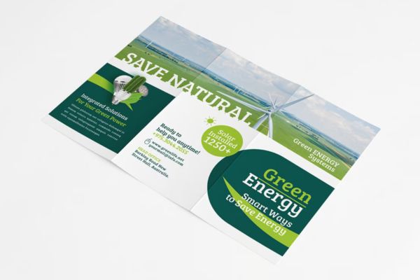 Mẫu brochure pin mặt trời giá rẻ, chất lượng cao