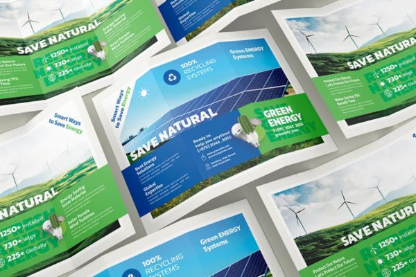 Mẫu brochure pin mặt trời giá rẻ, chất lượng cao