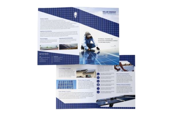 Mẫu brochure pin mặt trời giá rẻ, chất lượng cao