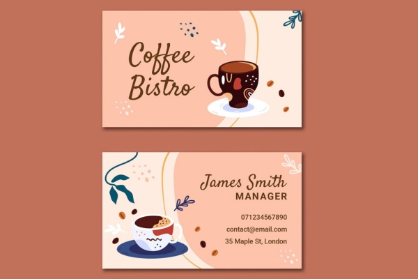 Mẫu card visit coffee đẹp ấn tượng