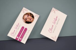 In Hoa Long nhận thiết kế và in ấn mẫu card visit make up cao cấp