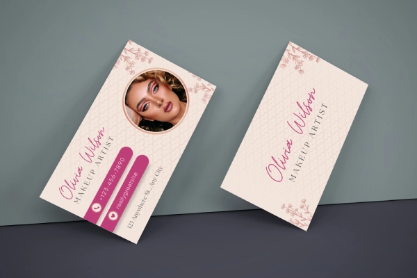 In Hoa Long nhận thiết kế và in ấn mẫu card visit make up cao cấp