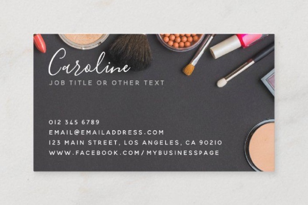 In Hoa Long nhận thiết kế và in ấn mẫu card visit make up sang trọng