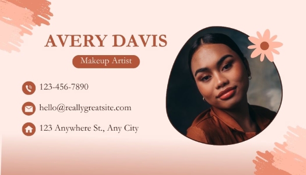 In Hoa Long nhận thiết kế và in ấn mẫu card visit make up theo yêu cầu