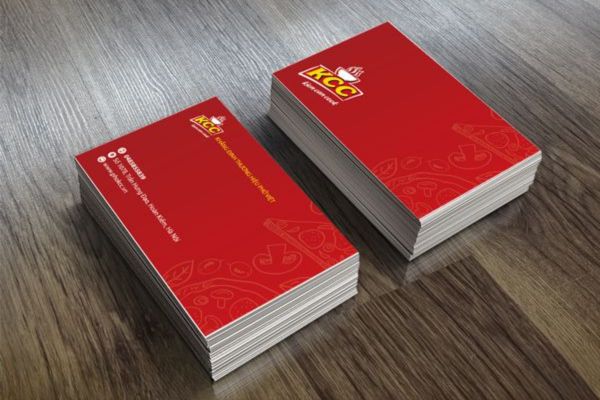 Mẫu card visit màu đỏ giá rẻ, chất lượng cao