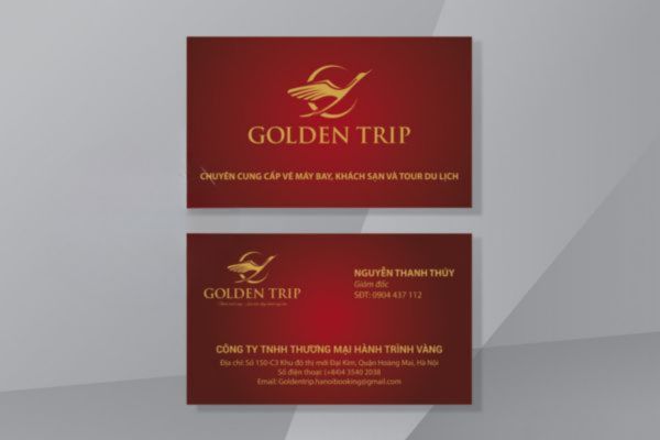 Mẫu card visit màu đỏ giá rẻ, chất lượng cao