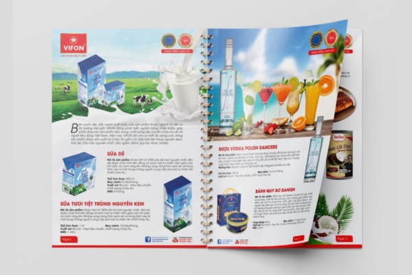 Mẫu catalogue bao bì thực phẩm đẹp mắt