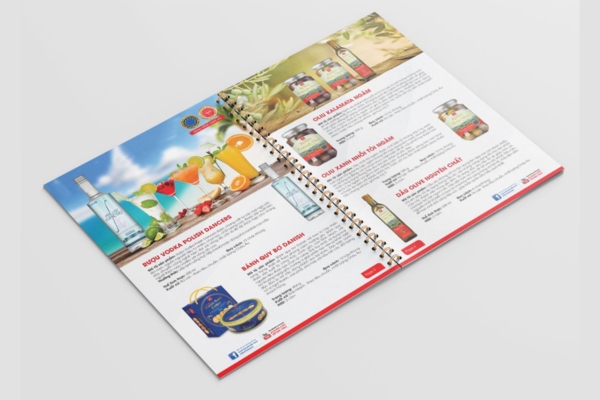 Mẫu catalogue bao bì thực phẩm thu hút