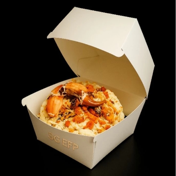 In Hoa Long nhận thiết kế và in ấn mẫu hộp giấy đựng xôi theo yêu cầu