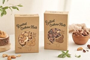 Mẫu hộp giấy đựng hạt điều giá rẻ, chất lượng cao