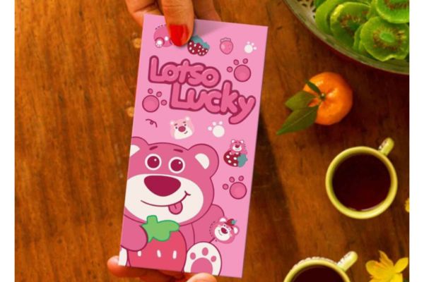 Mẫu bao lì xì gấu dâu đẹp, chất lượng tại Hà Nội