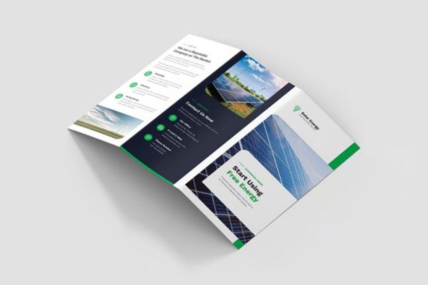 Mẫu brochure pin mặt trời giá rẻ, chất lượng cao