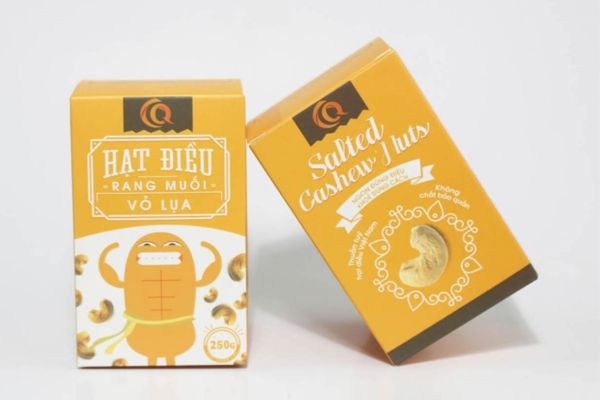 Mẫu hộp giấy đựng hạt điều giá rẻ, chất lượng cao