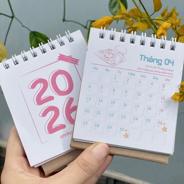 In lịch để bàn mini giá rẻ. chất lượng cao