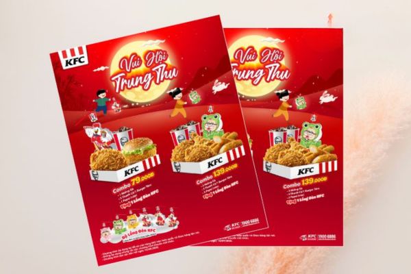 Mẫu tờ rơi kfc giá rẻ, chất lượng cao tại Hà Nội
