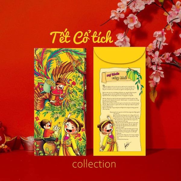 In bộ lì xì Tết cổ tích In bộ lì xì Tết cổ tích giá rẻ, thiết kế theo yêu cầu