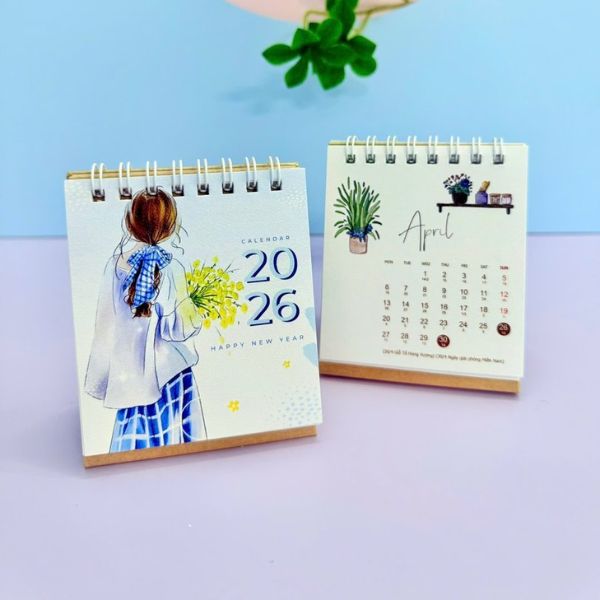 In lịch để bàn mini giá rẻ. chất lượng cao