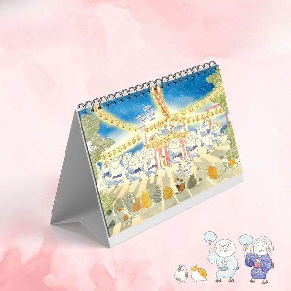 Lịch để bàn thị trấn mèo tại Hà Nội