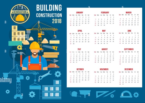 In Hoa Long nhận thiết kế và in ấn mẫu lịch Tết ngành xây dựng giá rẻ