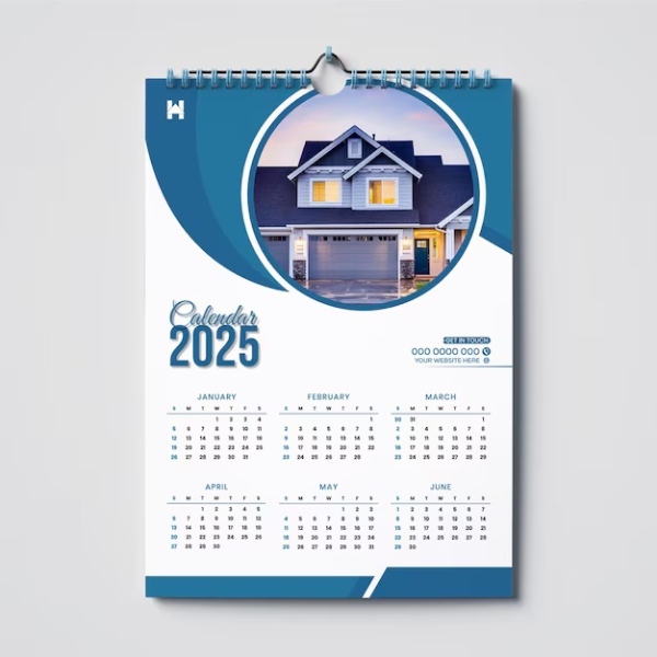 In Hoa Long nhận thiết kế và in ấn mẫu lịch Tết ngành xây dựng treo tường