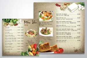 In Hoa Long nhận thiết kế và in ấn mẫu menu quán lẩu cao cấp