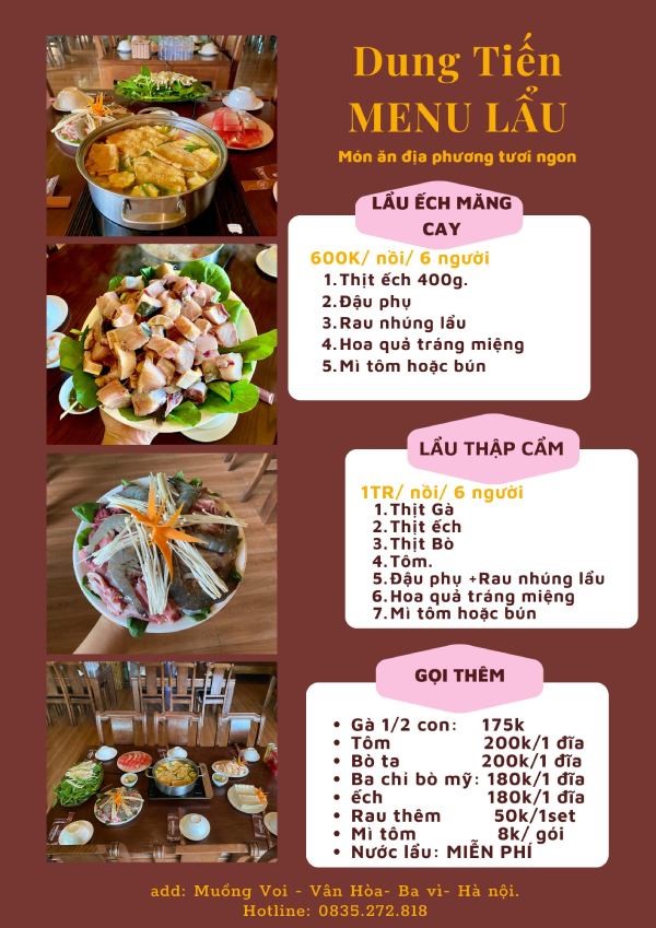 In Hoa Long nhận thiết kế và in ấn mẫu menu quán lẩu theo yêu cầu