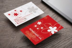 Mẫu card visit màu đỏ giá rẻ, chất lượng cao