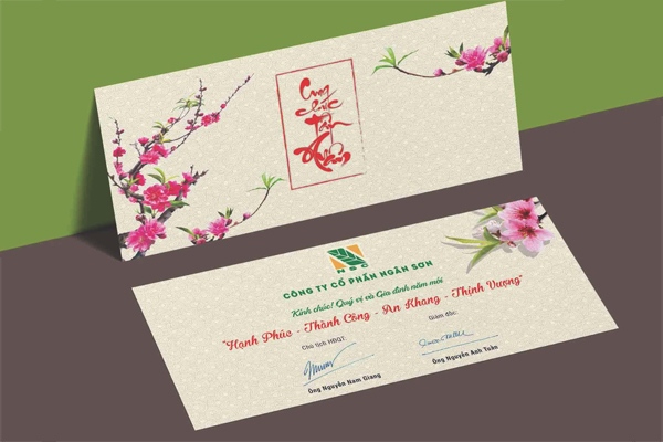 Mẫu phong bì tết in ấn chuyên nghiệp