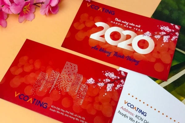 Mẫu phong bì tết mang đậm dấu ấn thương hiệu
