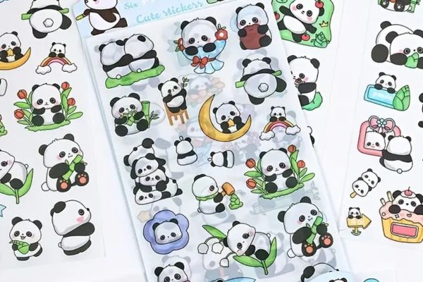 Mẫu sticker gấu trúc giá rẻ, mẫu đẹp tại Hà Nội