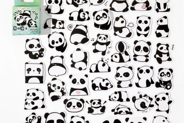 Mẫu sticker gấu trúc giá rẻ, mẫu đẹp tại Hà Nội