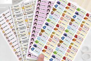 Mẫu sticker tên bé giá rẻ, thiết kế theo yêu cầu