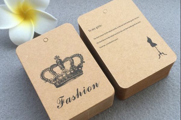 Mẫu tag giấy kraft đẹp giá rẻ, chất lượng cao