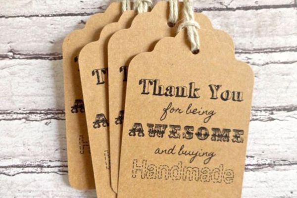 Mẫu tag giấy kraft đẹp giá rẻ, chất lượng cao