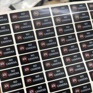 In tem nhãn cấm chụp ảnh giá rẻ, chất lượng cao