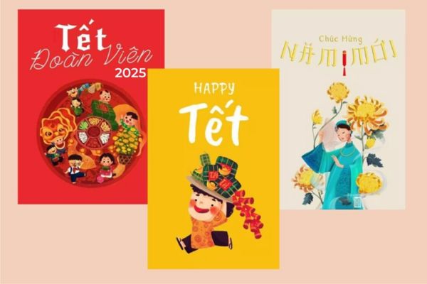 Mẫu thiệp chúc Tết thầy cô đẹp, giá rẻ