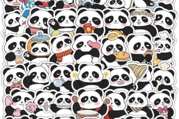 Mẫu sticker gấu trúc giá rẻ, mẫu đẹp tại Hà Nội