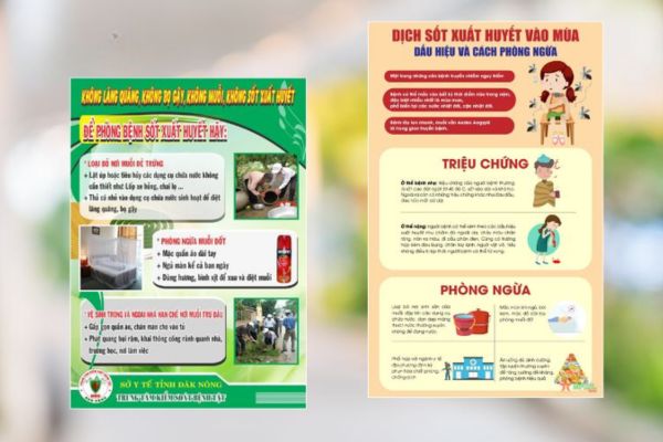 Mẫu tờ rơi sốt xuất huyết giá rẻ, thiết kế theo yêu cầu