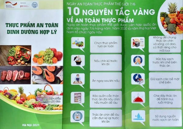 In Hoa Long nhận thiết kế và in ấn mẫu tờ rơi an toàn thực phẩm chất lượng